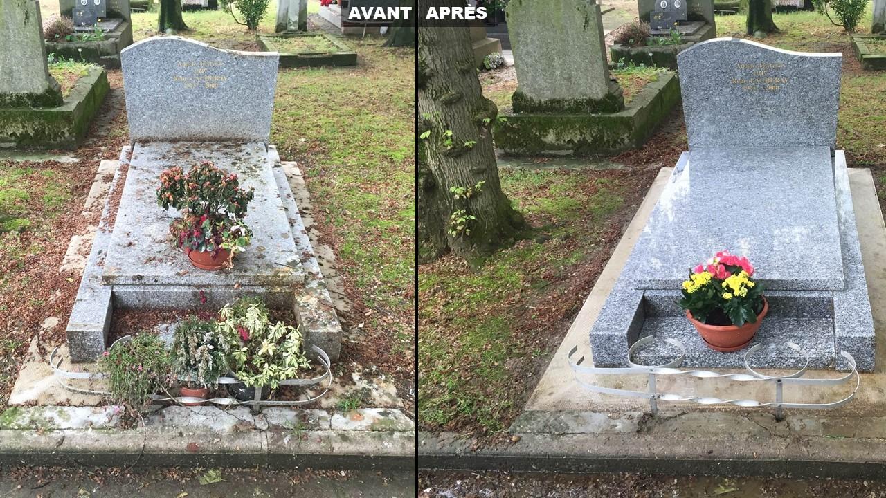 Avis-de-deces-service-entretien-sepulture-avant-après